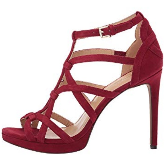 MICHAEL Michael Kors Sandra Platform in Maroon - Picture 2 of 7
